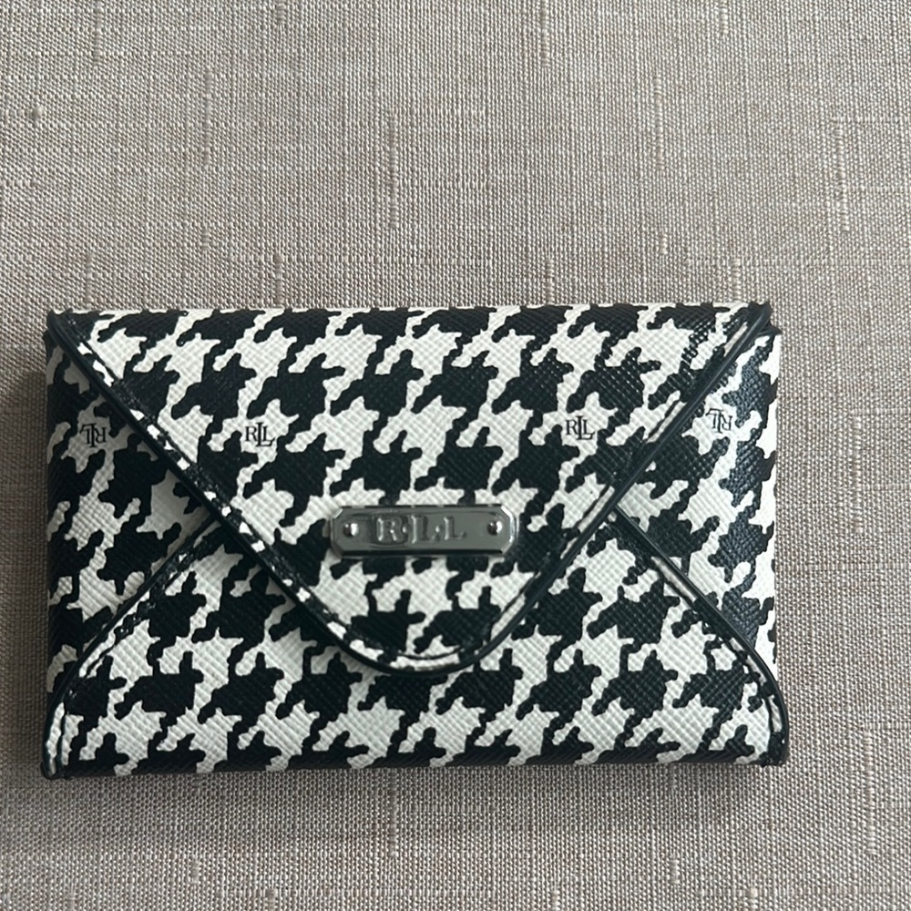 Ralph Lauren Black/White Houndstooth Women's cardholder